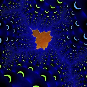 Fractal Print: Abstract Geometric Patterns Fractal Print: Abstract Geometric Patterns