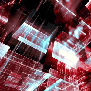 Glass Blocks - Technology Background Print Glass Blocks - Technology Background Print