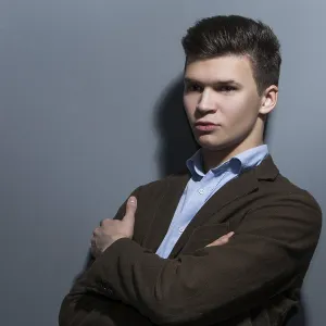 Serious Looking Handsome Man Print Serious Looking Handsome Man Print
