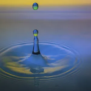 Macro Water Drop Print Macro Water Drop Print