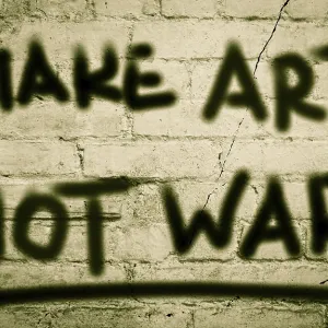 Make Art Not War Print Make Art Not War Print