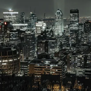 Montreal Night View Print - Quebec, Canada Montreal Night View Print - Quebec, Canada