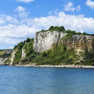 Panorama of White Cliff Print, Jurassic Coast, England Panorama of White Cliff Print, Jurassic Coast, England