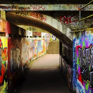 Railway Subway Graffiti Print Railway Subway Graffiti Print