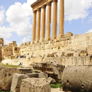 Baalbek Temple of Jupiter Columns Print Baalbek Temple of Jupiter Columns Print