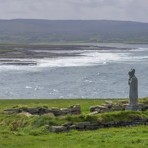 Statue at Downpatrick Head County Mayo Ireland Print Statue at Downpatrick Head County Mayo Ireland Print