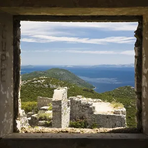 A Vista of the Ruins of Sv. Mihovil Print A Vista of the Ruins of Sv. Mihovil Print