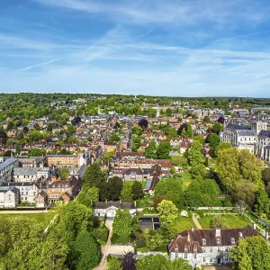 Winchester Cathedral Print from Drone, Hampshire, England Winchester Cathedral Print from Drone, Hampshire, England