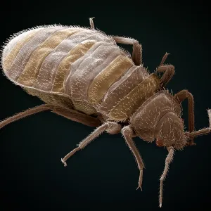 Bedbug, Cimex Lectularius, under a microscope (SEM) Bedbug, Cimex Lectularius, under a microscope (SEM)