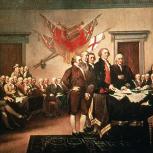 Signing the Declaration of Independence Print, 1824 Signing the Declaration of Independence Print, 1824