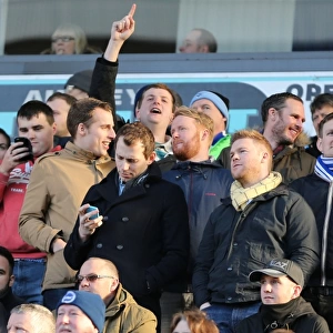Brighton and Hove Albion Fans Passionate Support at Blackburn Rovers Championship Match (21MAR15)