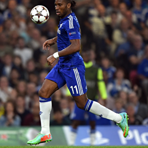 Didier Drogba in Action: Chelsea vs. Schalke 04, Champions League (September 17, 2014)