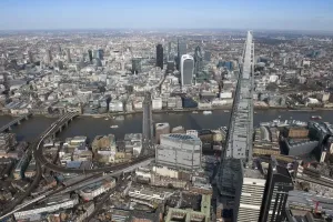 The Shard Print, a photograph of the London landmark from above