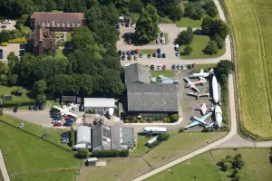 Prints of De Havilland Aircraft Museum at Salisbury Hall, Hertfordshire, 2014 England from the Air - Landscapes, Cities and Heritage: De Havilland Aircraft Museum Print