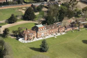 Prints of Stoke Place, Buckinghamshire. Photographed in 2018. Its landscape park was originally designed by Capability Brown England from the Air - Landscapes, Cities and Heritage: Stoke Place Print, 2018 Landscape Park Design