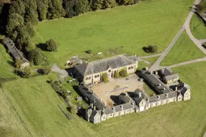 Prints of Riding School And Stable Courtyard, Waldershare Park, Kent, 2017 England from the Air - Landscapes, Cities and Heritage: Waldershare Park Riding School Print