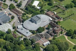 Prints of The Opera House and country house, Glyndebourne, East Sussex, 2024 Aerial Views of England - Landscapes, Cities and Heritage from Above: Glyndebourne Opera House Print