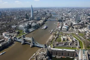 Tower Bridge Aerial View Print