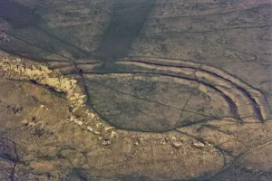 Cleeve Cloud Hillfort Print, 1971