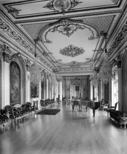 Witley Court Music Room Print, c. 1920, Interior View