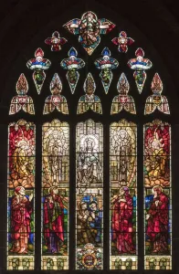 Religious Prints: Print of All Saints Church East Window Detail