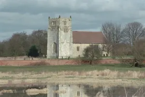 Religious Prints: Church of All Saints Print, Aughton