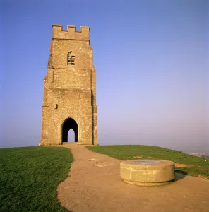 Glastonbury Tor Print: 15th Century Church Tower