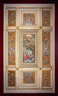 Chiswick House, Red Velvet Room ceiling J970259 Chiswick House, Red Velvet Room ceiling J970259