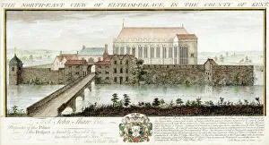 Fine art/illustrations engravings buck engravings/eltham palace engraving k031289 Fine art/illustrations engravings buck engravings/eltham palace engraving k031289
