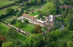 Prints of ELTHAM PALACE, Greenwich, London. Aerial view of Eltham Palace Kent Prints: Aerial View Print of Eltham Palace