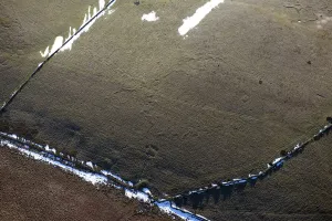 Print of Practice Trenches, Hallam Moors
