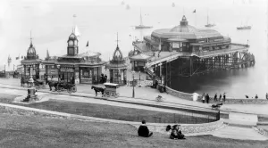 The Victorian Age Prints: Plymouth Pier Print, 465-foot structure photographed in 1893
