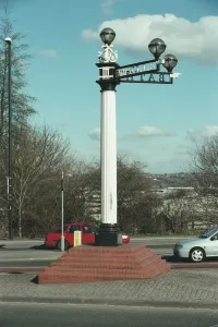 Bristol Prints: Print of the Bishop of Bath and Wells Signpost at Totterdown