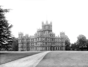 Prints of HIGHCLERE CASTLE, Highclere, Hampshire. The exterior of the largest mansion in Hampshire from the north-east Iconic Photographers of England - Historic Image Collections: Highclere Castle Print, Photograph of the Elizabethan-style mansion