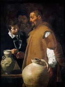 Prints of APSLEY HOUSE, London. The Waterseller of Seville c1620 by Diego da Silva VELAZQUEZ (1599-1660). El Aguador de Sevilla Related Prints: Print of a waterseller standing in Seville