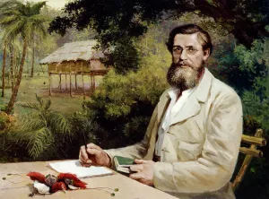 Print of Down House, Kent by Victor Evstafieff