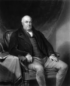 Print of Robert Waring Darwin, an engraving