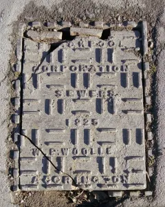 Ironwork Print: 1925 Sewer Cover Plate