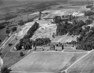Prints of Wentworth Woodhouse, Rotherham, South Yorkshire. Aerial view by Aeropictorial. Aerofilms Collection. August 1946 Explore England - Iconic Landmarks and Places to Visit: Wentworth Woodhouse Aerial Print, 1946