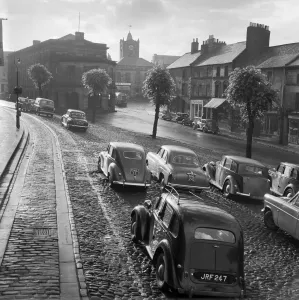 Iconic Photographers of England - Historic Image Collections: Alnwick Market Street Print, 1950s