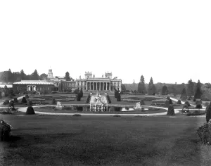 Witley Court Print: Italianate Mansion with Perseus and Andromeda Fountain