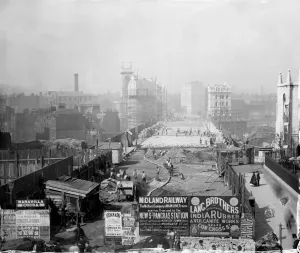 Print of Holborn Viaduct, London, 1869