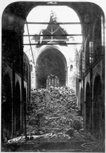 The Victorian Age Prints: Print of Chichester Cathedral, collapsed spire