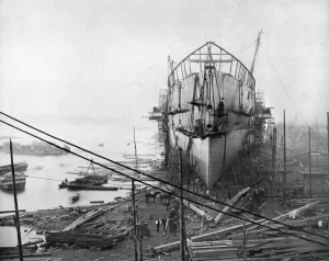 Brunel Prints: The Great Eastern Under Construction, Print