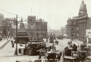The Victorian Age Prints: Print of Fitzalan Square, Sheffield circa 1900