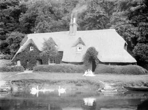 Prints of Rustic cottage, Nuneham Park, Nuneham Courtenay, Oxfordshire House And Home Prints: Rustic Cottage Print, Nuneham Park, Oxfordshire
