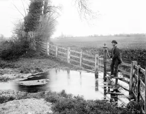 Thames Head Print, a photograph of the River Thames source