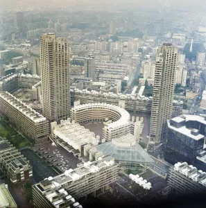 Barbican Construction Print, London