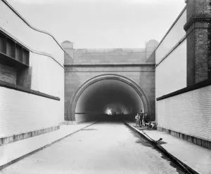 Tunnel Prints: Rotherhithe Tunnel South Entrance Print, 1908