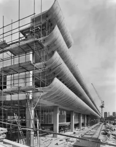 Prints of Preston Bus Station, Tithebarrn Street, Preston. View of the car park decks during construction. Photographed in June 1969; John Laing Collection Engineering And Construction Prints: Preston Bus Station Print: Car Park Decks Under Construction, June 1969